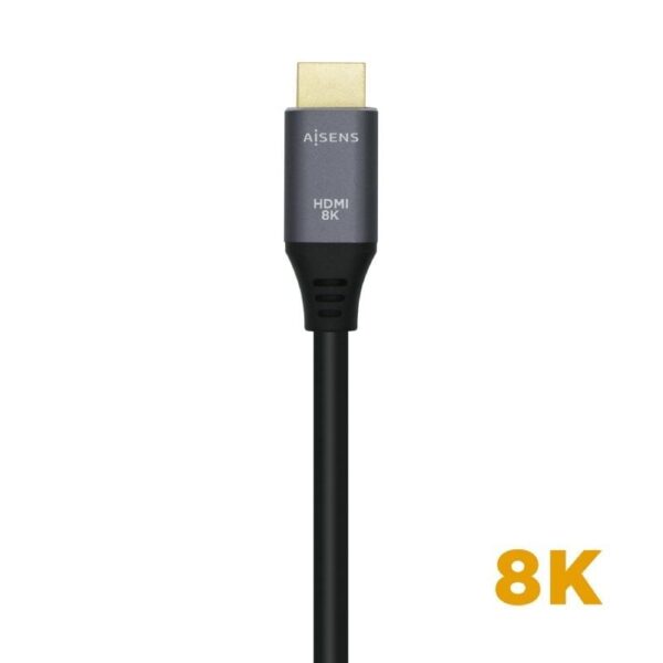 Cable HDMI 2.1 8K Aisens A150-0425/ HDMI Macho - HDMI Macho/ 50cm/ Gris Negro - Imagen 3