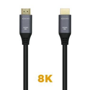 Cable HDMI 2.1 8K Aisens A150-0427/ HDMI Macho - HDMI Macho/ 1.5m/ Gris Negro 8436574704631 A150-0427 AIS-CAB HDMI A150-0427