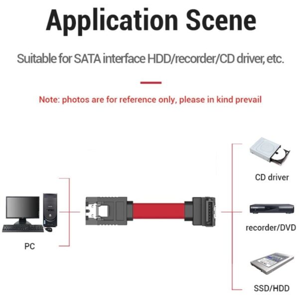 Cable SATA Vention KDDRD/ SATA Hembra - SATA Hembra/ 50cm/ Rojo - Imagen 2