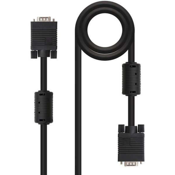 Cable SVGA Nanocable 10.15.0101/ VGA Macho - VGA Macho/ 1m/ Negro - Imagen 2