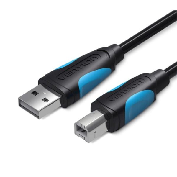 Cable USB 2.0 Impresora Vention VAS-A16-B500/ USB Tipo-B Macho - USB Macho/ 480Mbps/ 5m/ Negro 6922794717619 VAS-A16-B500 VEN-CAB VAS-A16-B500