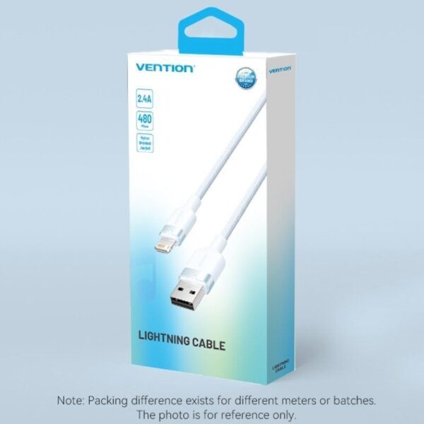 Cable USB 2.0 Lightning Vention LANSH/ USB Macho - Lightning Macho/ 480Mbps/ 2m/ Azul - Imagen 4