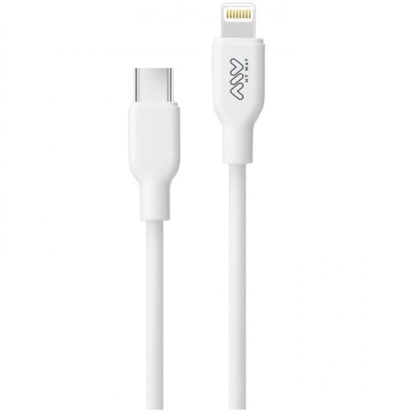 Cable USB 2.0 Tipo-C Lightning Myway MWUSC0023/ USB Tipo-C Macho - Lightning Macho/ 1m/ Blanco 8426801167193 MWUSC0023 MYW-CAB MWUSC0023