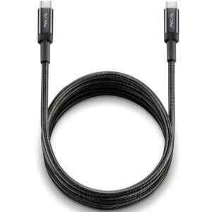 Cable USB 2.0 Tipo-C NGS KNOT/ USB Tipo-C Macho - USB Tipo-C Macho/ Hasta 65W/ 480Mbps/ 2m/ Negro 8435430625561 KNOT65W-2 NGS-CAB KNOT 65W-2