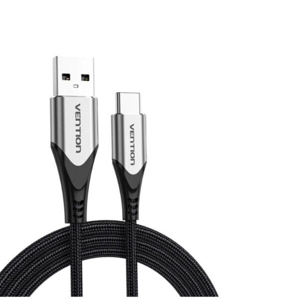 Cable USB 2.0 Tipo-C Vention CODHC/ USB Macho - USB Tipo-C Macho/ Hasta 60W/ 480Mbps/ 25cm/ Gris - Imagen 2