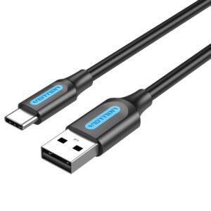 Cable USB 2.0 Tipo-C Vention COKBF/ USB Macho - USB Tipo-C Macho/ Hasta 60W/ 480Mbps/ 1m/ Gris 6922794748644 COKBF VEN-CAB COKBF