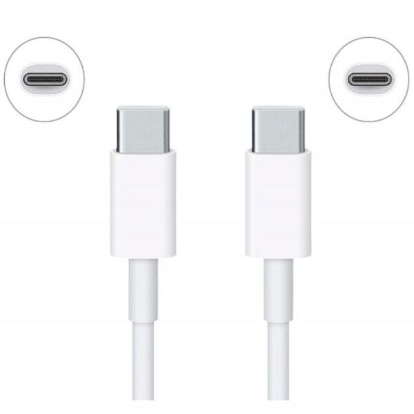 Cable USB 2.0 Tipo C Xiaomi SJV4108GL/ USB Tipo-C Macho - USB Tipo-C Macho/ 1.5m/ Blanco - Imagen 3