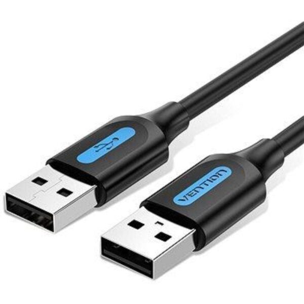 Cable USB 2.0 Vention COJBF/ USB Macho - USB Macho/ 480Mbps/ 1m/ Negro 6922794748446 COJBF VEN-CAB COJBF