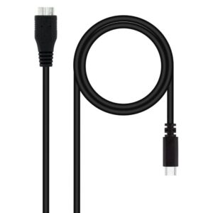 Cable USB 3.0 Tipo-C Nanocable 10.01.1201-BK/ USB Tipo-C Macho - MicroUSB Macho/ 1m/ Negro 8433281012066 10.01.1201-BK NAN-CAB 10 01 1201-BK