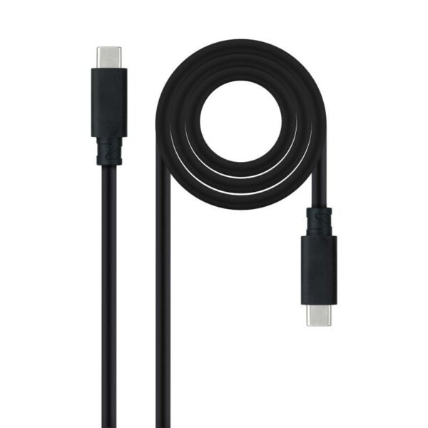 Cable USB 3.1 Tipo-C Nanocable 10.01.4101-L150/ USB Tipo-C Macho - USB Tipo-C Macho/ 1.5m/ Negro - Imagen 2