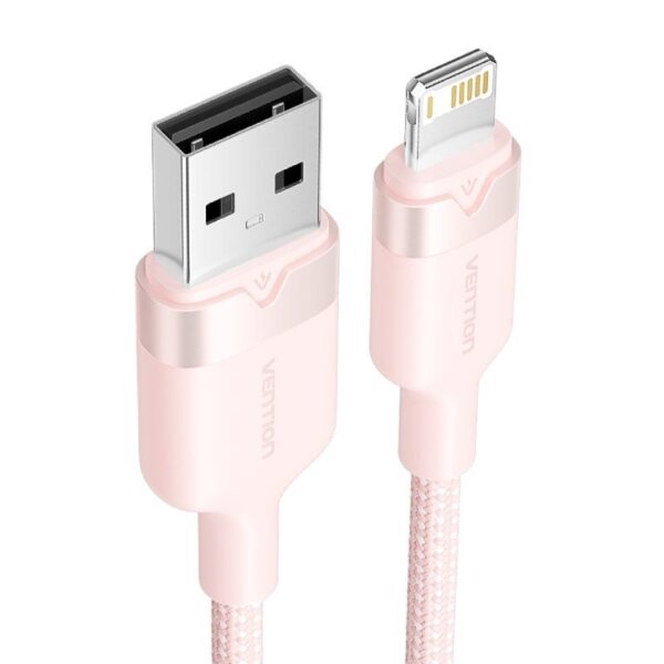 Cable USB Lightning Vention LANPH/ USB Macho - Lightning Macho/ 480Mbps/ 2m/ Rosa - Imagen 2