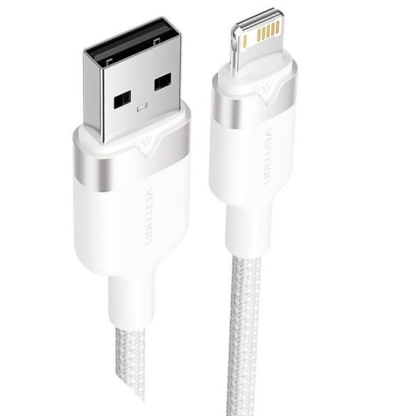 Cable USB Lightning Vention LANWF/ USB Macho - Lightning Macho/ 480Mbps/ 1m/ Blanco - Imagen 2