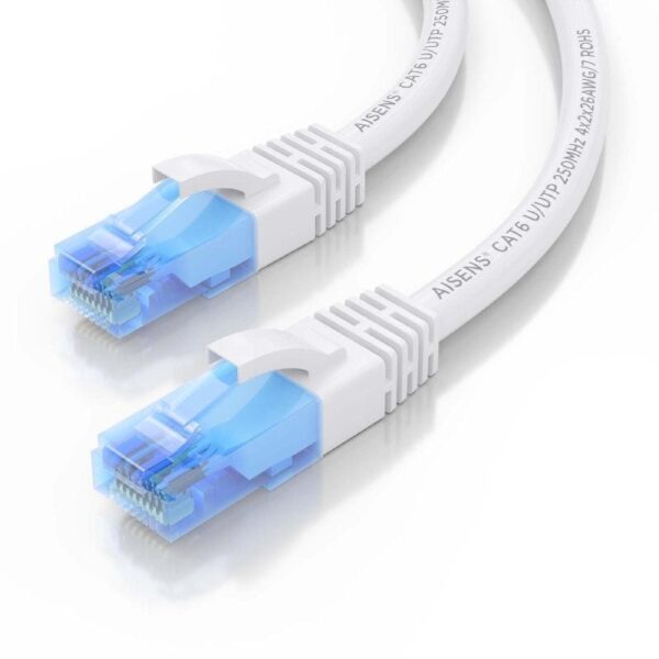 Cable de Red RJ45 AWG26 CCA UTP Aisens A135-0816 Cat.6/ 30cm/ Blanco - Imagen 3