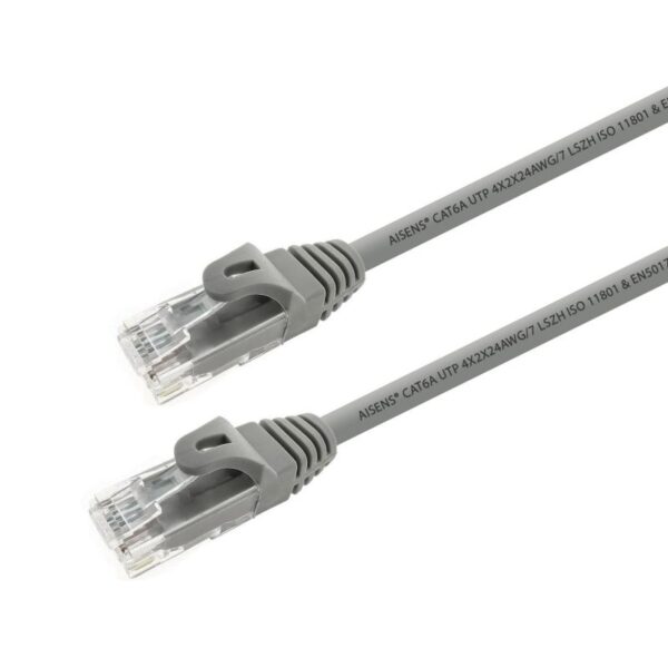 Cable de Red RJ45 UTP Aisens A145-0327 Cat.6A/ 2m/ Gris - Imagen 2