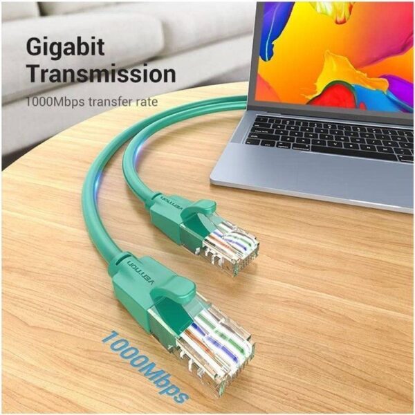 Cable de Red RJ45 UTP Vention IBEGH Cat.6/ 2m/ Verde - Imagen 2