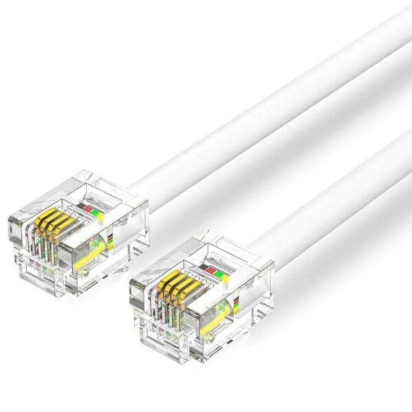 Cable de Teléfono RJ11 6P4C Vention IQBWQ / 20m/ Blanco 6922794763517 IQBWQ VEN-CAB IQBWQ