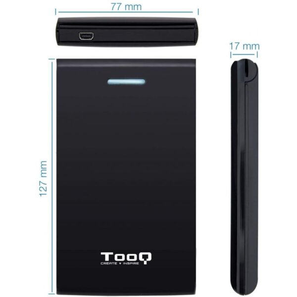 Caja Externa para Disco Duro de 2.5" TooQ TQE-2526B/ USB 3.1 - Imagen 4