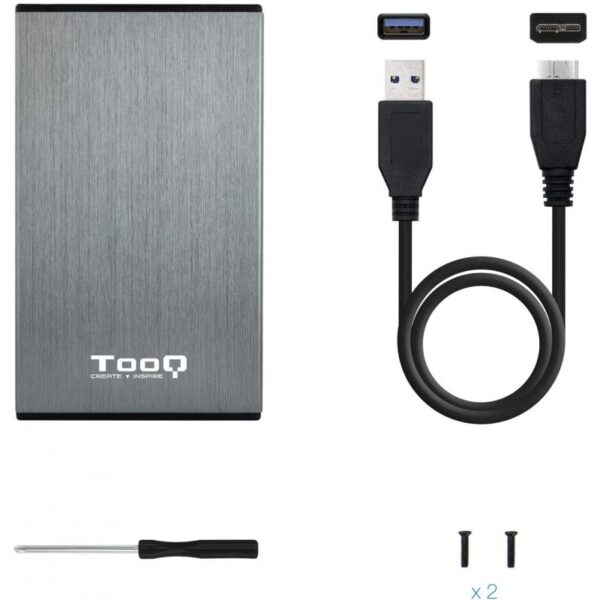 Caja Externa para Disco Duro de 2.5" TooQ TQE-2527G/ USB 3.1 - Imagen 4