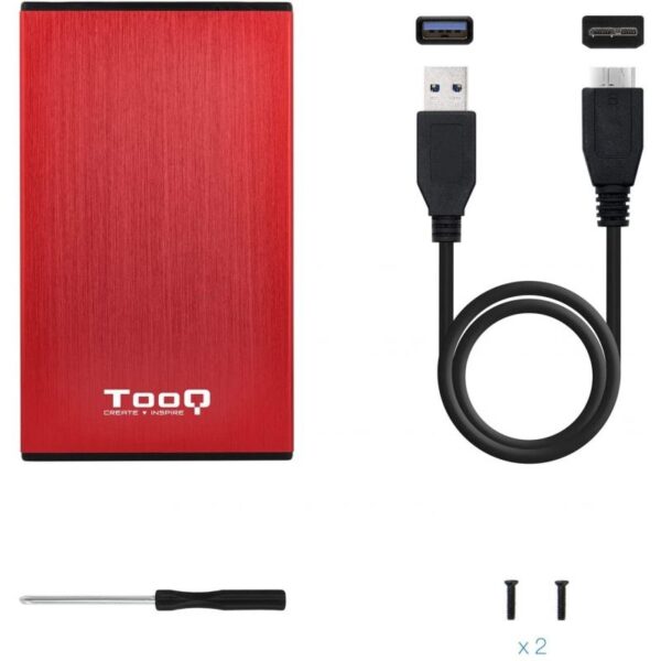 Caja Externa para Disco Duro de 2.5" TooQ TQE-2527R/ USB 3.1 - Imagen 4