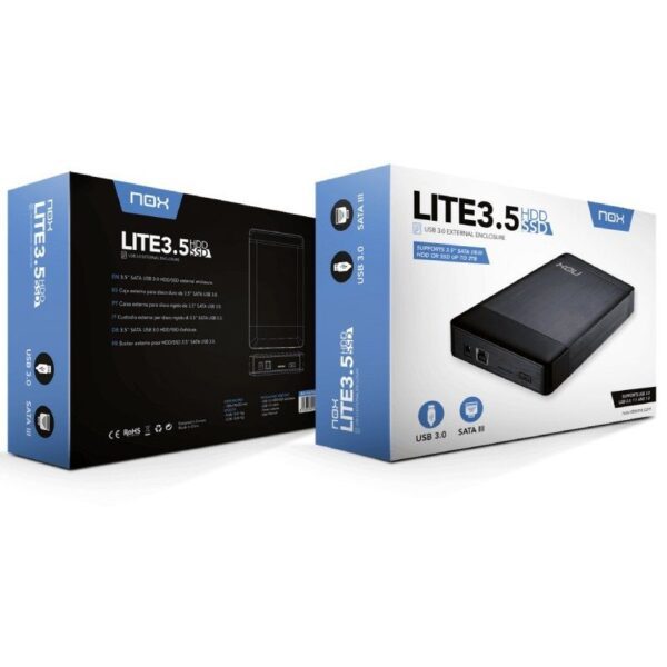 Caja Externa para Disco Duro de 3.5" Nox Lite 3.5''/ USB 3.0 - Imagen 4