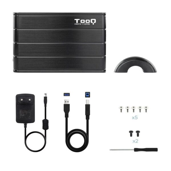 Caja Externa para Disco Duro de 3.5" TooQ TQE-3530B/ USB 3.1 - Imagen 5