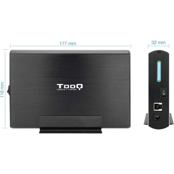 Caja Externa para Disco Duro de 3.5" TooQ TQE-3531B/ USB 2.0 - Imagen 4