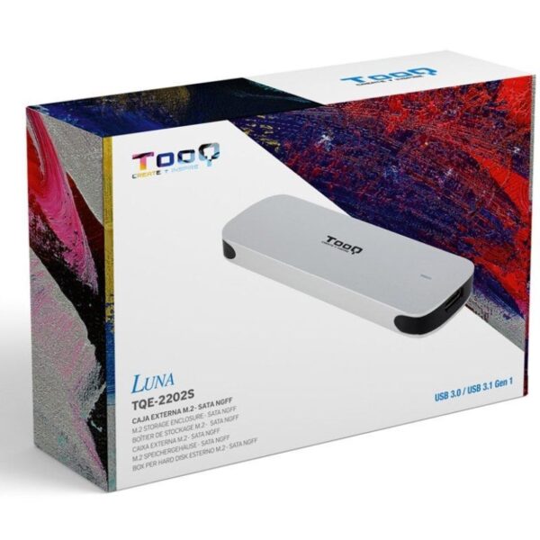 Caja Externa para Disco SSD M.2 TooQ TQE-2202S/ USB 3.1 Gen2/ Sin tornillos - Imagen 5