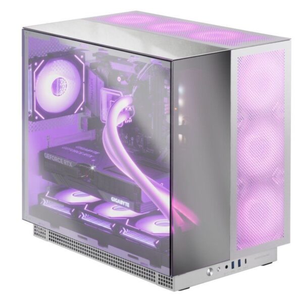 Caja Gaming Torre Mars Gaming MC-NOVA3/ Blanca y Plateada - Imagen 3