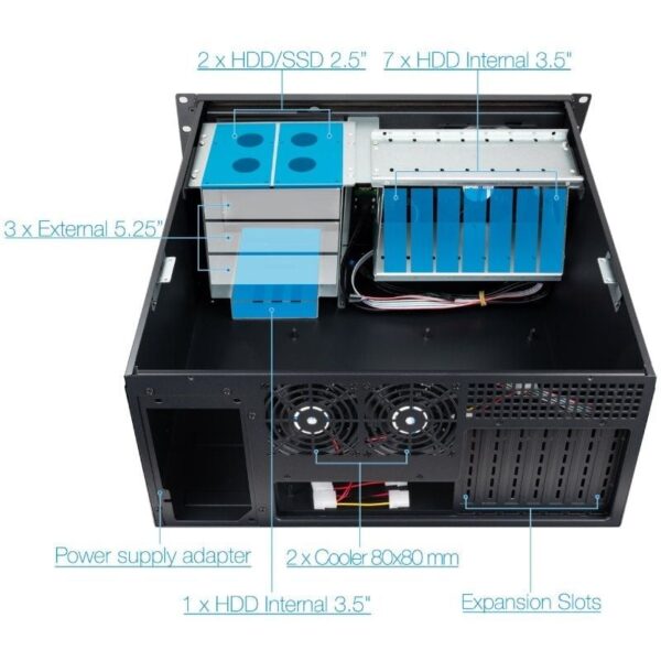 Caja Rack TooQ RACK-406N-USB3 - Imagen 4