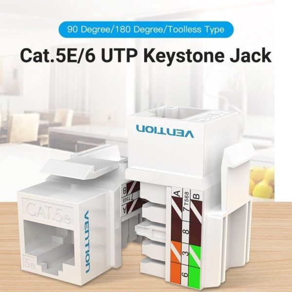 Conector RJ45 Vention IPFW0 Cat.6 UTP - Imagen 2