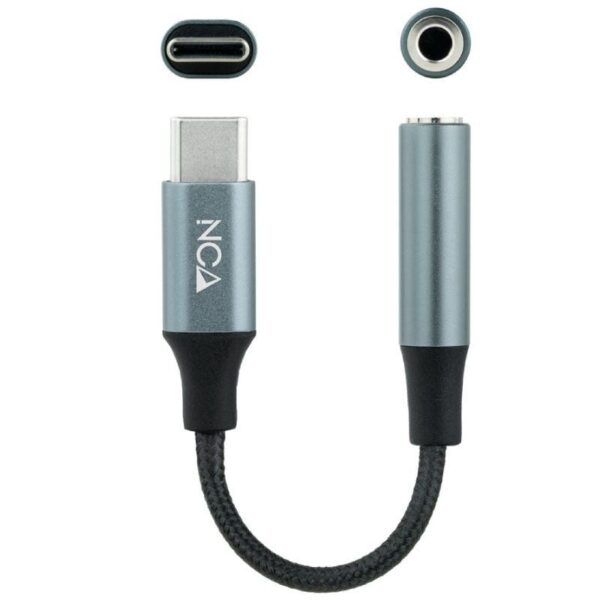 Conversor USB Tipo-C Nanocable 10.24.1204/ USB Tipo-C Macho - Jack 3.5 Hembra - Imagen 2