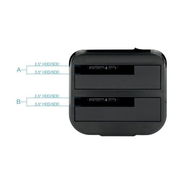 Docking Station para Discos Duros TooQ TQDS-802B - Imagen 3