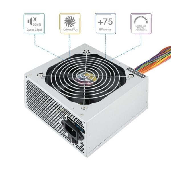 Fuente de Alimentación TooQ TQAPOLO-500SP/ 500W/ Ventilador 12cm - Imagen 2