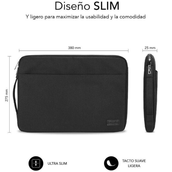 Funda Subblim Urban Laptop Sleeve para Portátiles hasta 14"/ Negra - Imagen 4