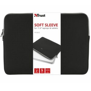 Funda Trust Primo Soft Sleeve para Portátiles/ Tablets hasta 11.6"/ Negra 8713439212549 21254 TRU-FUNDA 21254