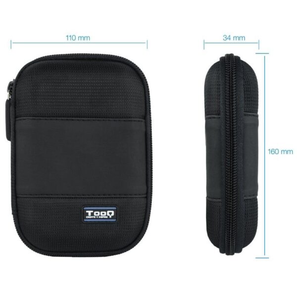 Funda para Disco Externo de 2.5" TooQ TQBC-E2501/ Negro - Imagen 2