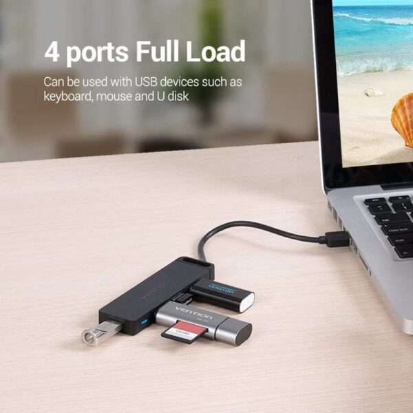 Hub USB 2.0 Vention CHMBD/ 4xUSB/ 50cm - Imagen 5