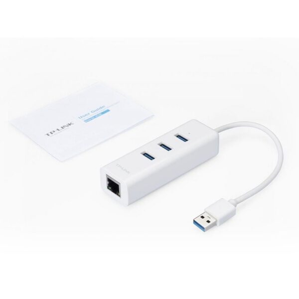 Hub USB 3.0 TP-Link UE330/ 3xUSB/ 1xRJ45/ Blanco - Imagen 2