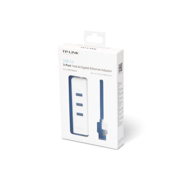 Hub USB 3.0 TP-Link UE330/ 3xUSB/ 1xRJ45/ Blanco - Imagen 4