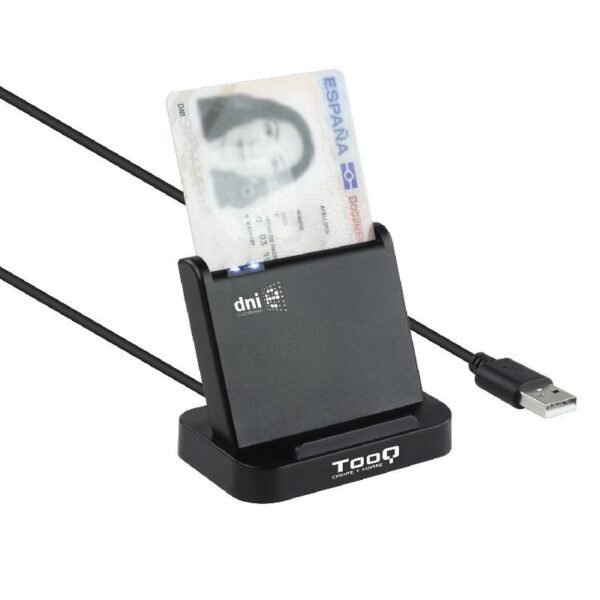 Lector de DNI TooQ TQR-220B/ USB 2.0/ Negro - Imagen 2