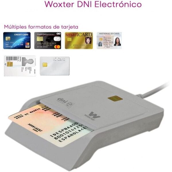 Lector de DNI y Tarjetas Woxter PE26-144/ Blanco - Imagen 2