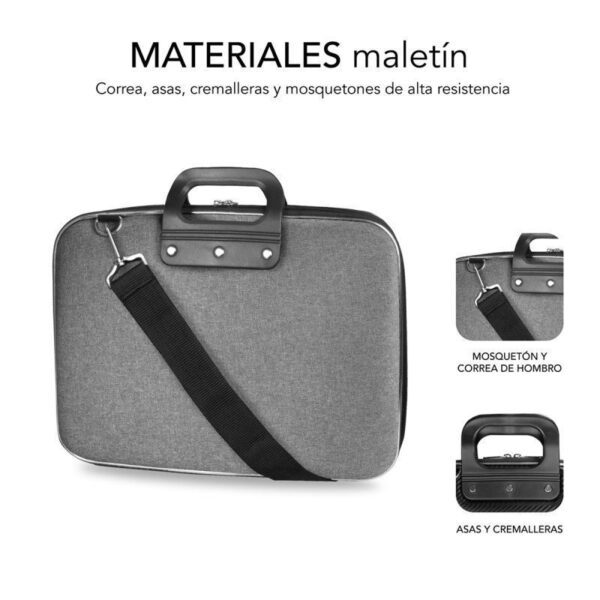 Maletín Subblim EVA Laptop Bag PL para Portátiles hasta 13.3"/ Cinta para Trolley/ Gris - Imagen 3