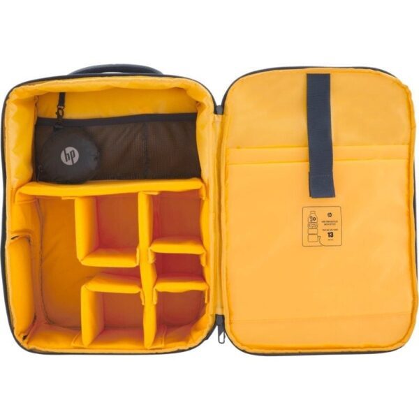 Mochila HP 6M5S3AA Creator para Portátiles hasta 16.1"/ Azul Marino y Amarillo - Imagen 2