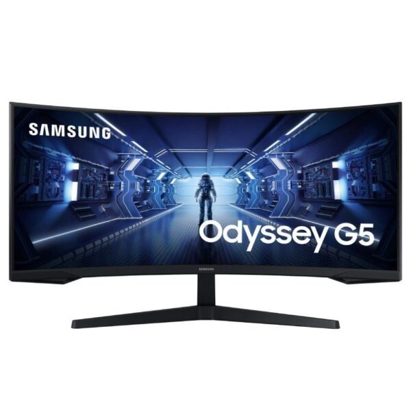 Monitor Gaming Ultrapanorámico Curvo Samsung Odyssey G5 LC34G55TWWP 34"/ UWQHD/ 1ms/ 165Hz/ VA/ Negro 8806094796315 LC34G55TWWPXEN SAM-M LC34G55TWWP