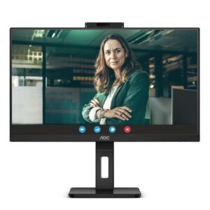 Monitor Profesional AOC 24P3CW 23.8"/ Full HD/ Webcam/ Multimedia/ Regulable en altura/ Negro 4038986140812 24P3CW AOC-M 24P3CW