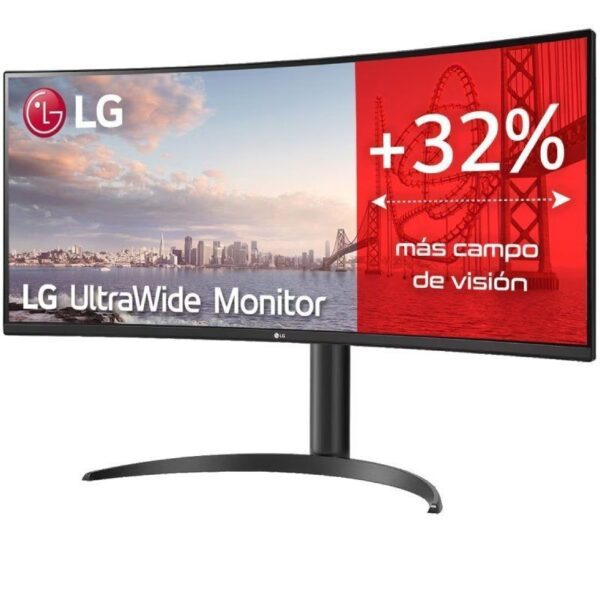 Monitor Profesional Ultrapanorámico Curvo LG UltraWide 34WP75CP-B 34"/ WQHD/ Multimedia/ Regulable en altura/ Negro - Imagen 2