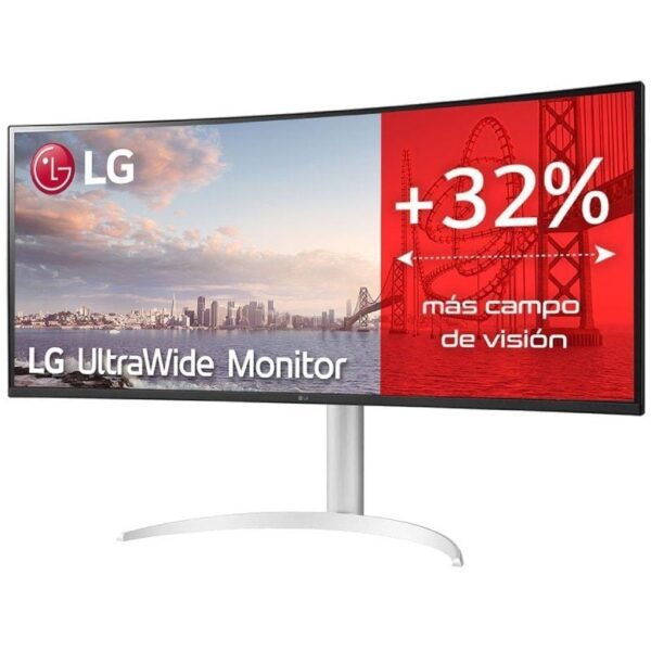 Monitor Profesional Ultrapanorámico LG UltraWide 34WQ650-W 34"/ WFHD/ Multimedia/ Regulable en Altura/ Plata y Blanco - Imagen 2