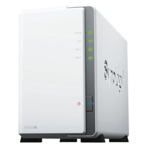 NAS Synology Diskstation DS223J/ 2 Bahías 3.5"- 2.5"/ 1GB DDR4/ Formato Torre 4711174724765 DS223J SYN-NAS DS223J