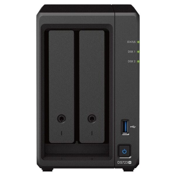 NAS Synology Diskstation DS723+/ 2 Bahías 3.5"- 2.5"/ 2GB DDR4/ Formato Torre 4711174724444 DS723+ SYN-NAS DS723 PLUS