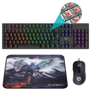 Pack Gaming Hiditec PAC010026/ Teclado Mecánico+ Ratón + Alfombrilla 8436545693049 PAC010026 HID-KIT GK400 BLITZ FENIX